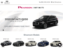 Tablet Screenshot of pearsoninfiniti.com